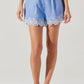 Astr - Kiya Linen Embroidered Shorts