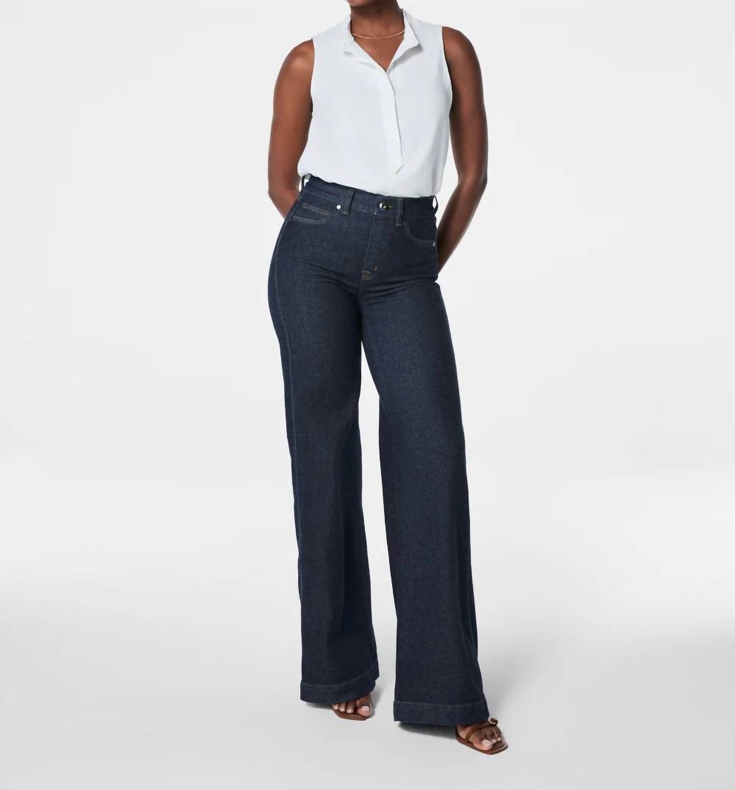 Spanx - Crepe Popover Blouse