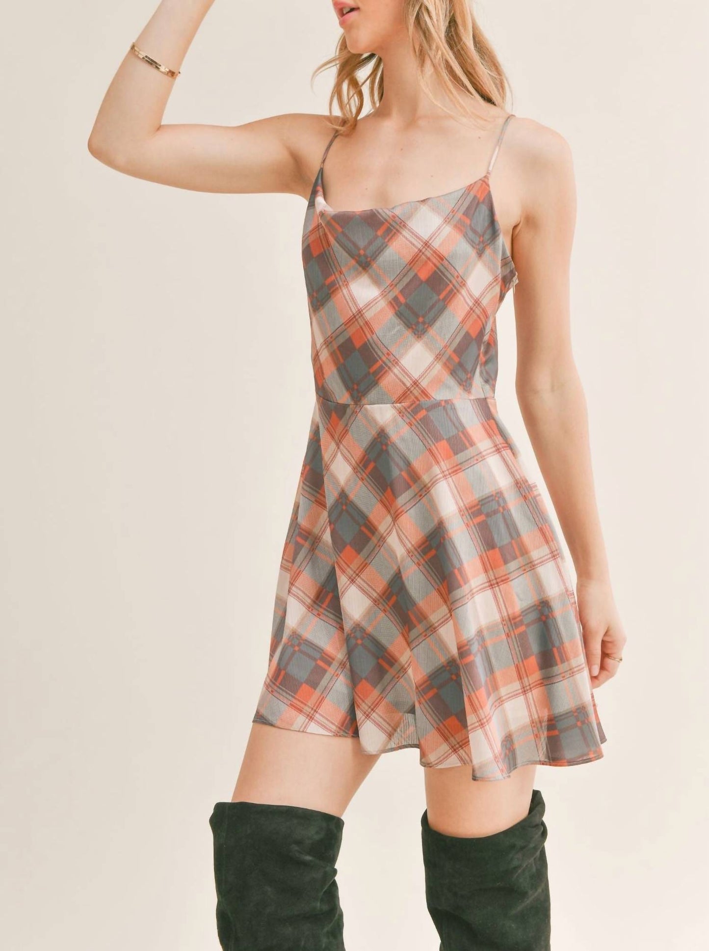 Sage The Label - Almost Famous Cowl Neck Mini Dress
