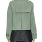 Steve Madden - Sirus Cropped Double-Breasted Trench Jacket