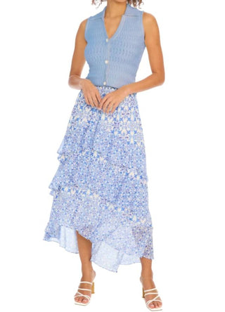 Allison New York - Saia midi com babados em cascata Ella