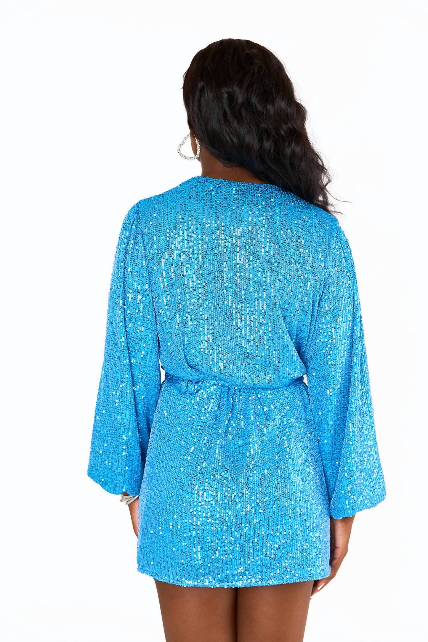 Buddylove - Adeline Sequin Wrap Dress
