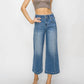 Risen - High Rise Front Seam Wide Jeans