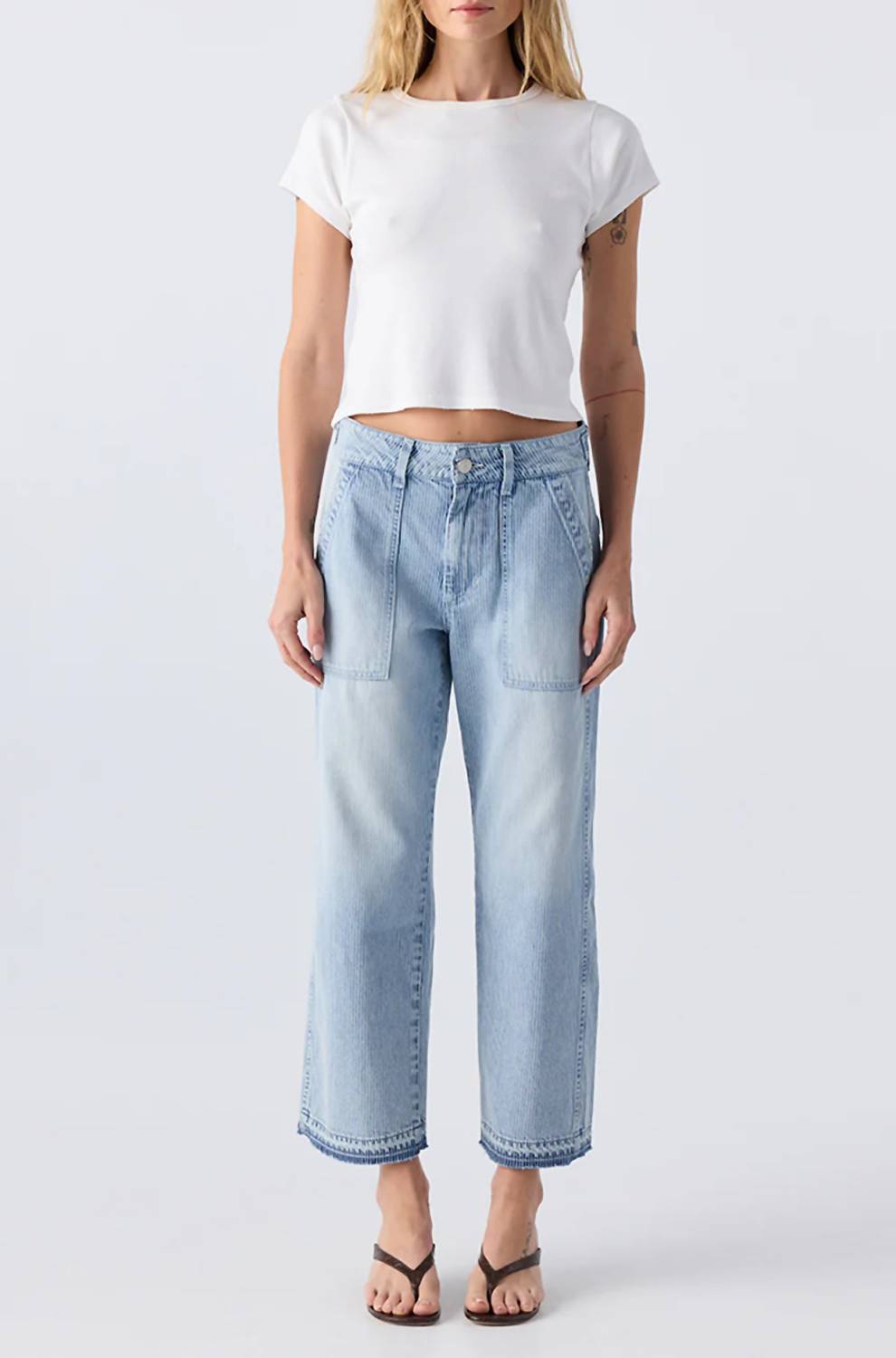 Amo - Easy Army Slouch Crop Jeans