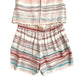 1.State - Playsuit Elastic Waist Striped Sleeveless Romper