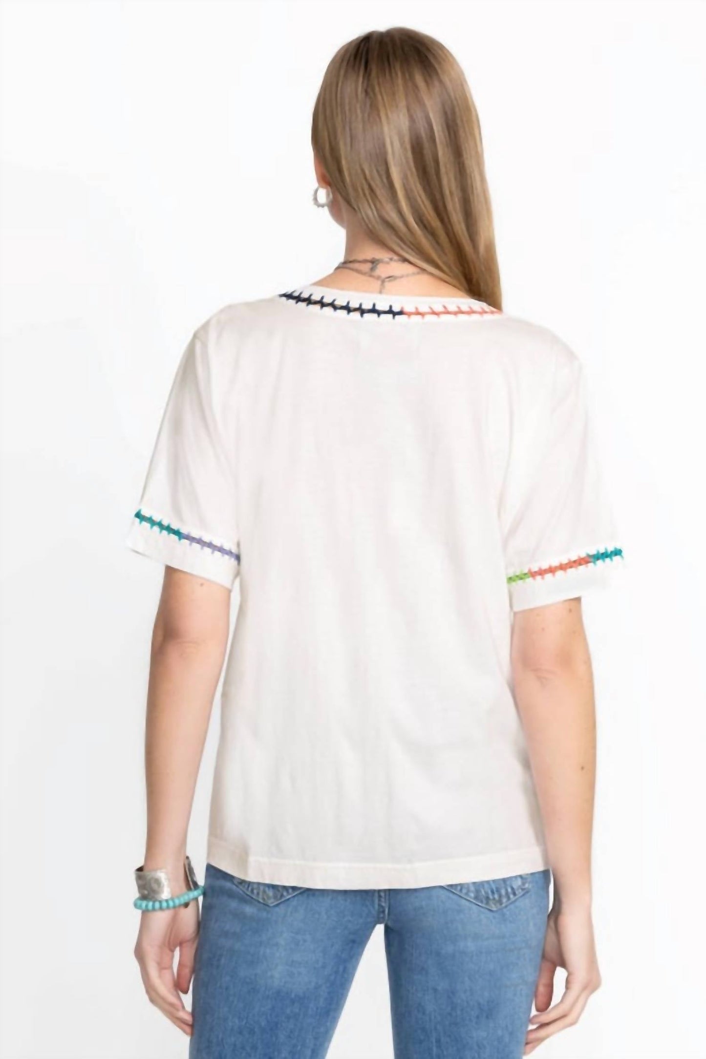 Johnny Was - CROCHET CREW NECK TEE
