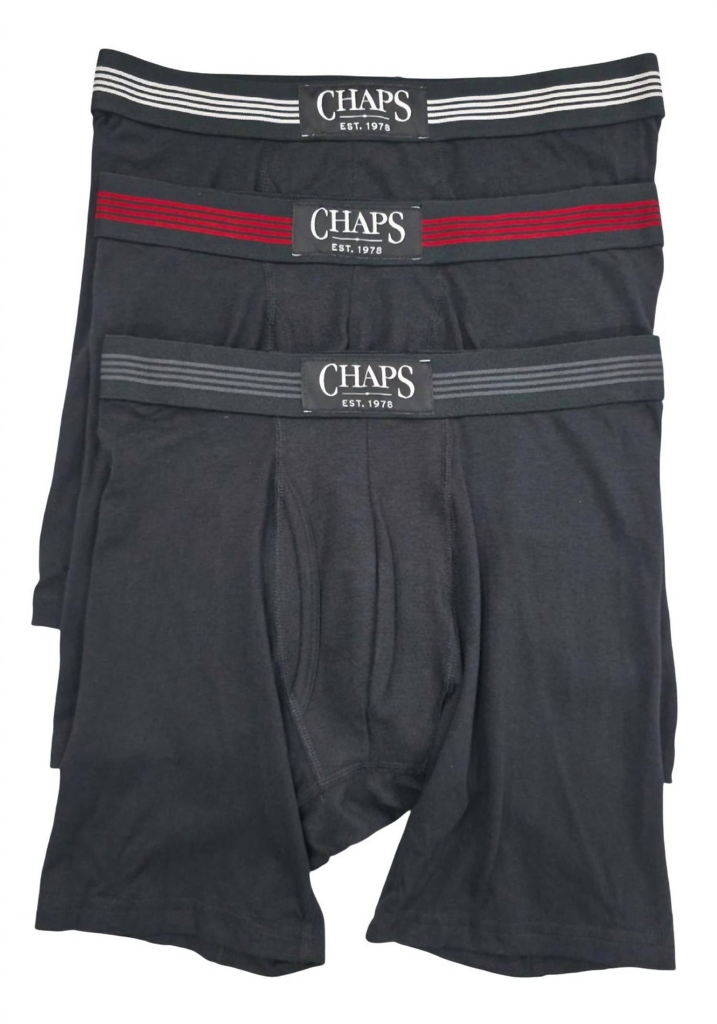 Chaps - Men's Boxer Briefs Three Pack Set