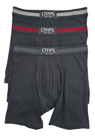 Chaps - Men's Boxer Briefs Three Pack Set