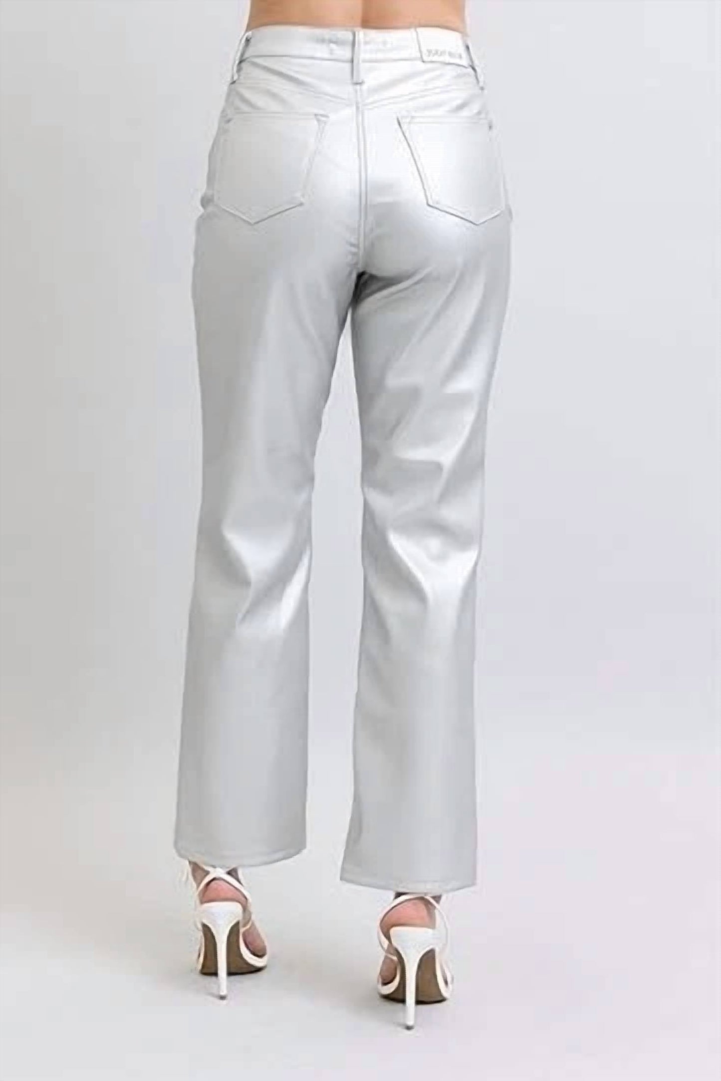 Judy Blue - Faux Leather Straight Pants