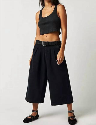 Free People - Calças curtas de perna larga