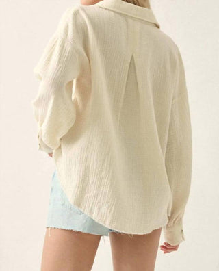 Promesa - Cotton Raw-edge Button-up Shirt