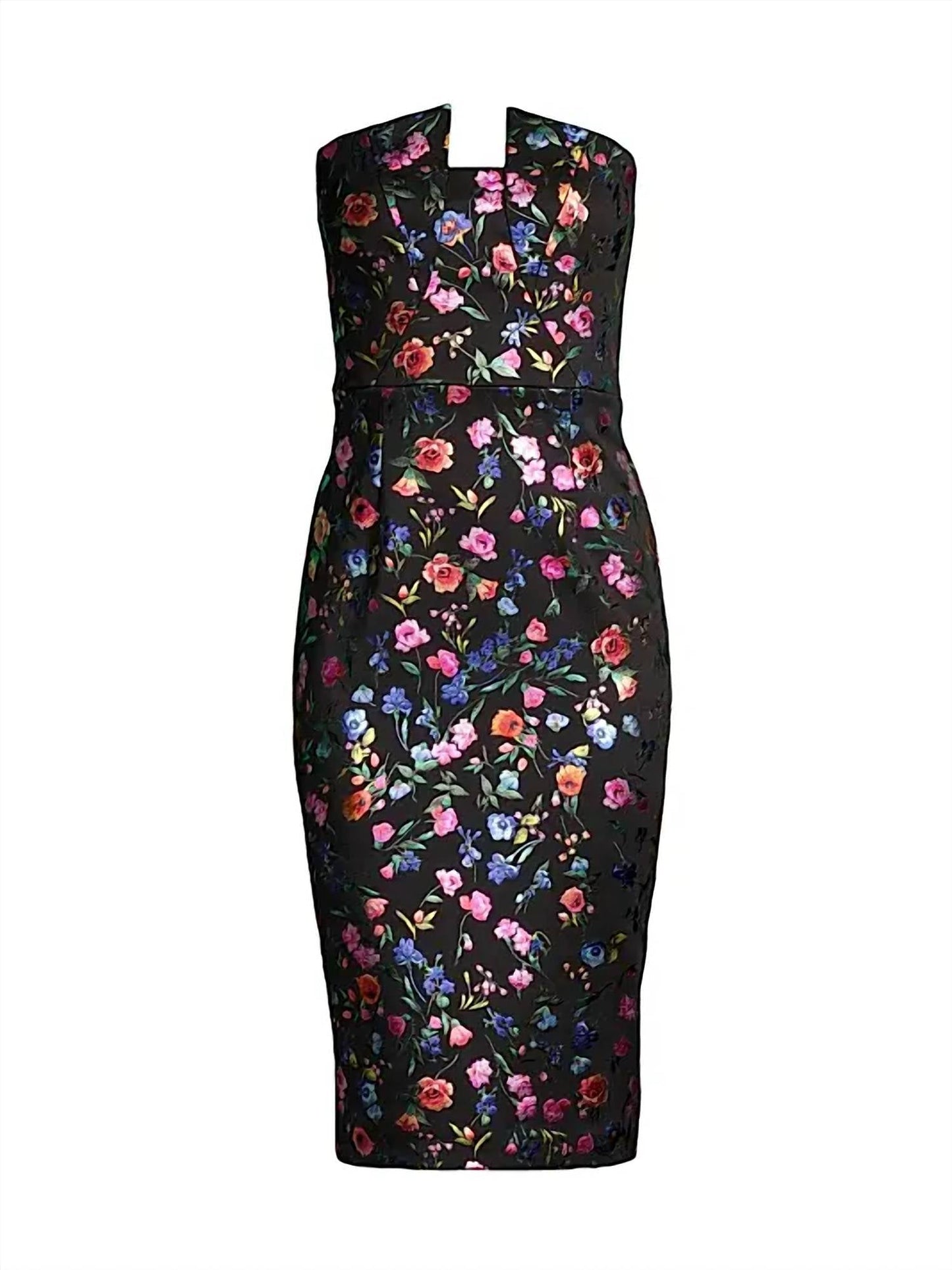 Black Halo - Lena Floral Embroidered Sheath Dress
