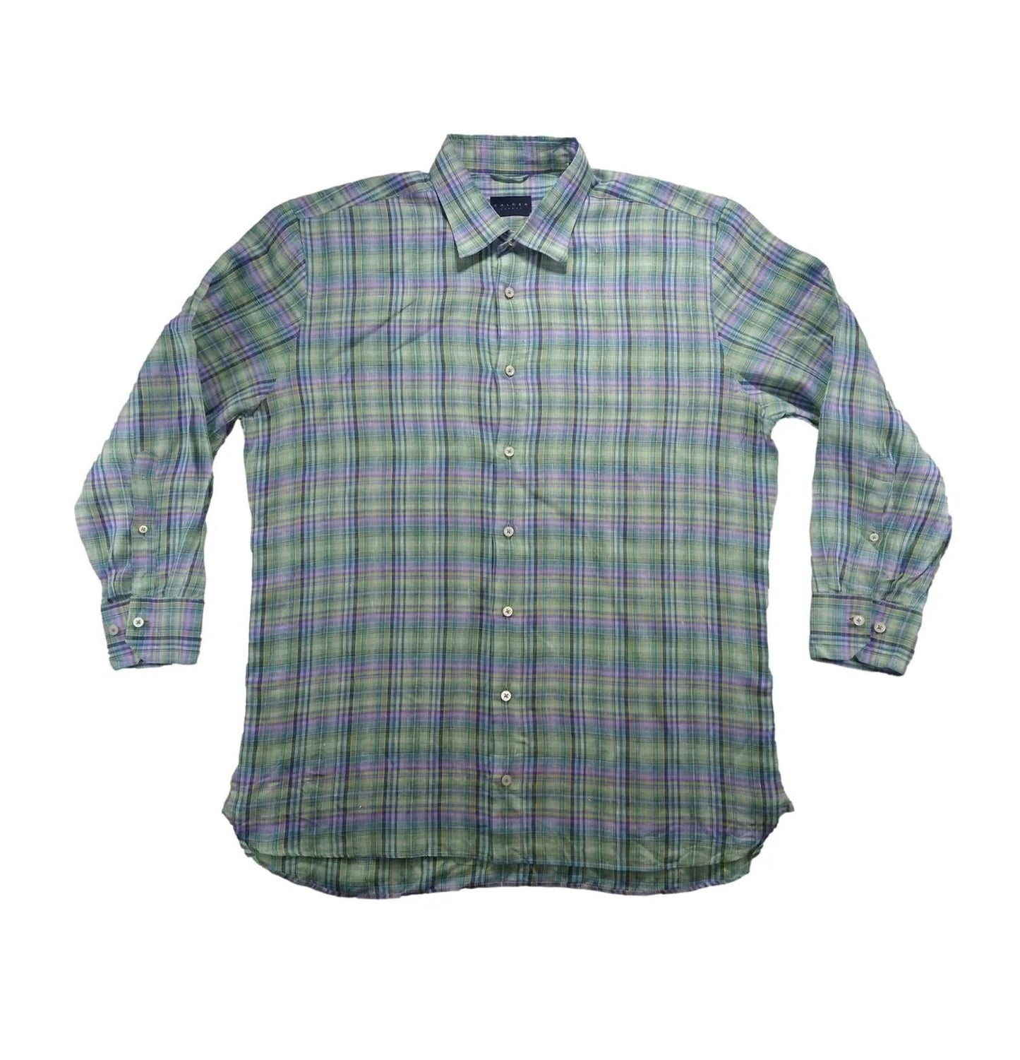 Calder Carmel - Men's Plaid Long Sleeve Shirt