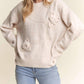 Adora - Floral Applique Soft Sweater