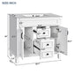Bathroom Vanity With Top Sink and Soft-Closing Storage