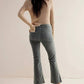 Free People - In My Feelings Velvet Crop Slim Flare Pants