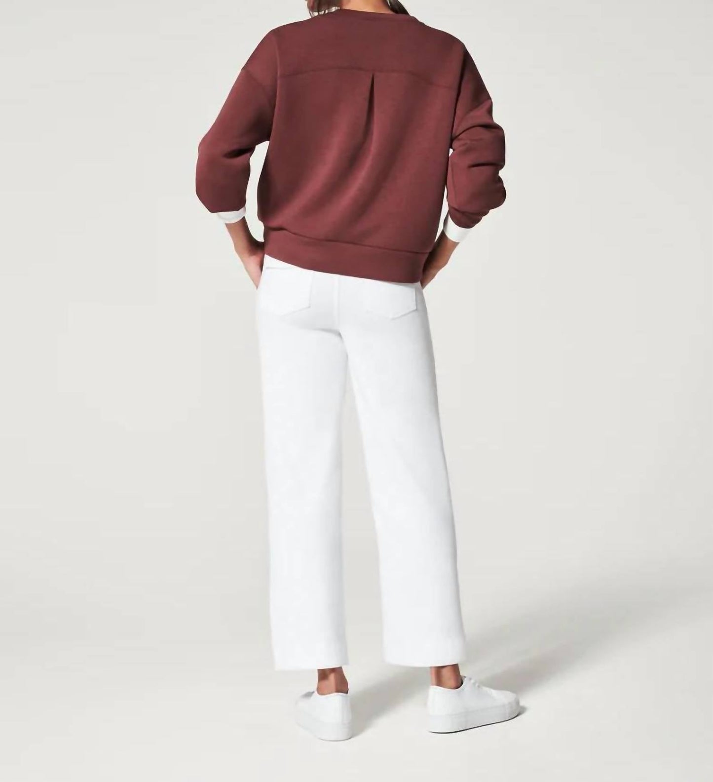 Spanx - Twill Cropped Wide Leg Pant