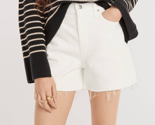 J.Crew - Short Jeans de Cintura Alta