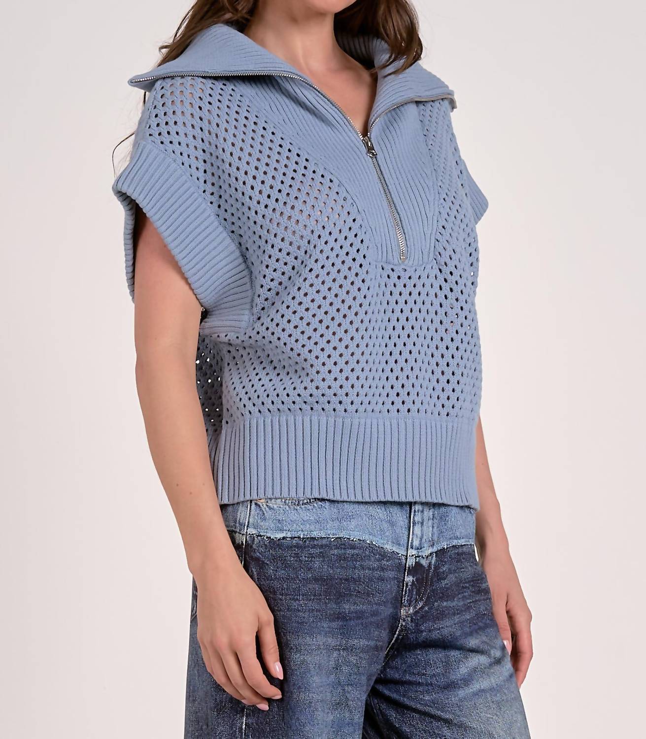 Elan - Allie Zip Up Sweater