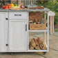 Outdoor Kitchen Island Fir Wood Prep Station