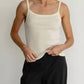 Donni. - Pointelle Square Neck Tank Top