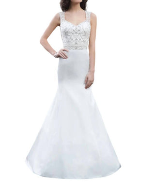 Justin Alexander - Satin Trumpet Dress