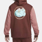 Nike - Kyrie Basketball Pullover Oversized Fit Brown Hoodie