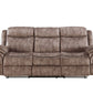 Zubaida Two Tone Recliner Sofa with USB Port and Drop Down Table