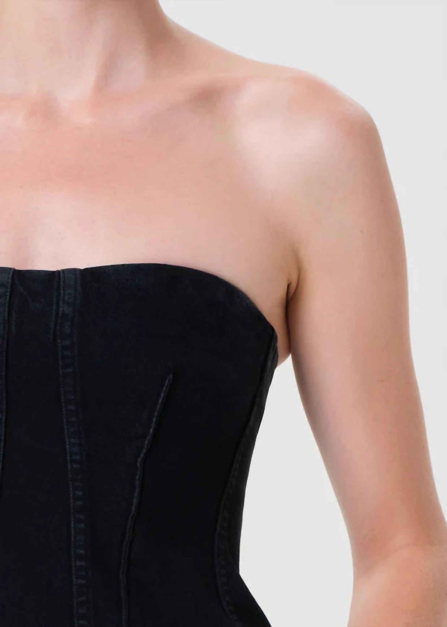 Agolde - Lara Sleeveless Denim Corset Top