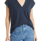 Frame - Le Mid Rise V Neck Tee