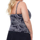 Profile By Gottex - Plus Size Shirred Underwire Tankini Top