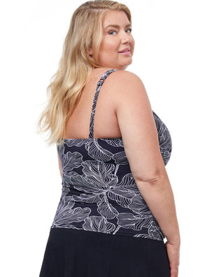 Perfil da Gottex - Top tankini franzido com aro plus size