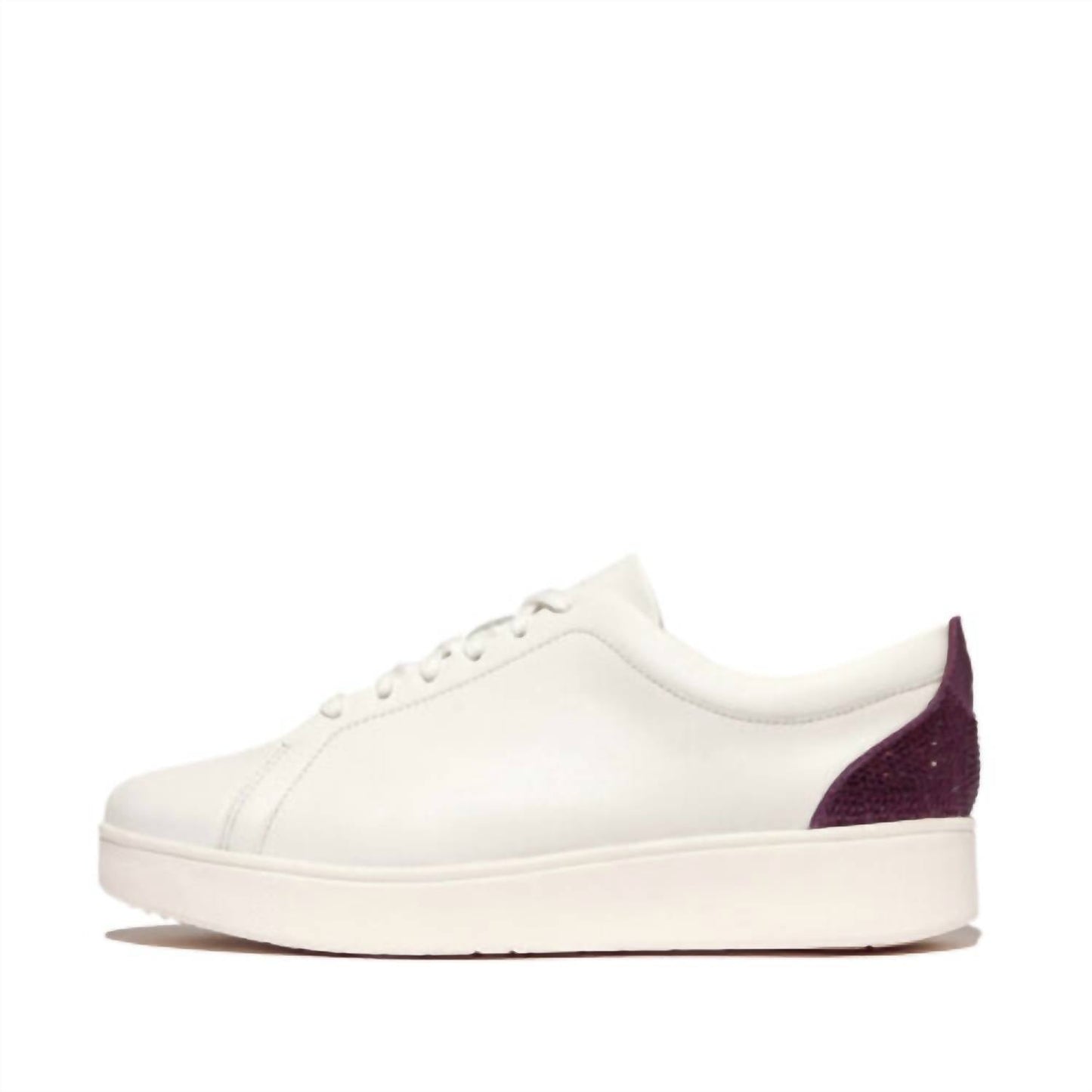Fitflop - Women's Rally Crystal Backtab Leather Sneaker