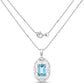 9.60 Carat Genuine Green Topaz .925 Sterling Silver Pendant