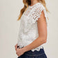 Bluivy - LACE KNITTED SLEEVELESS CROCHET TOP