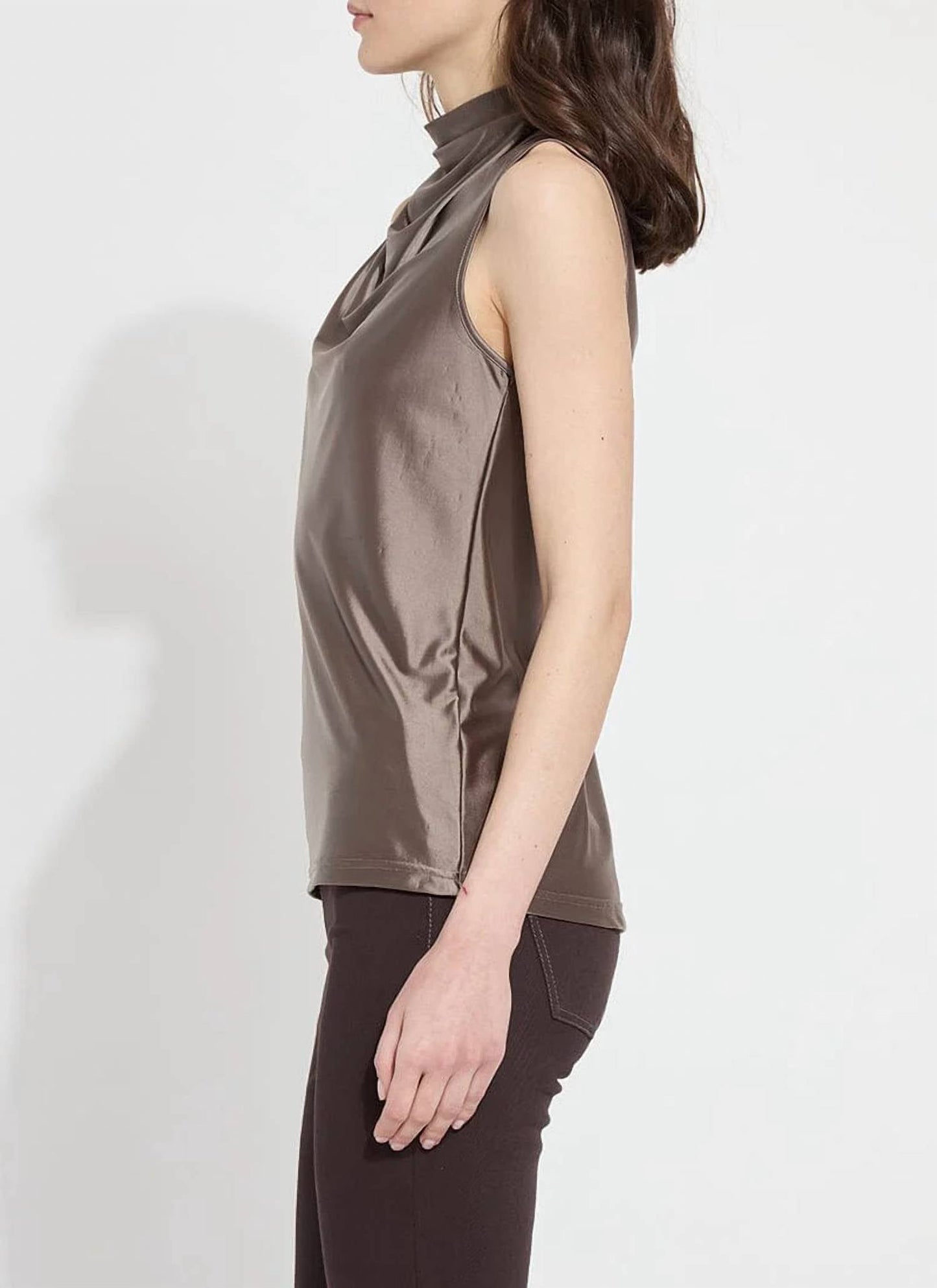Lysse - Irina Satin Turtleneck Top