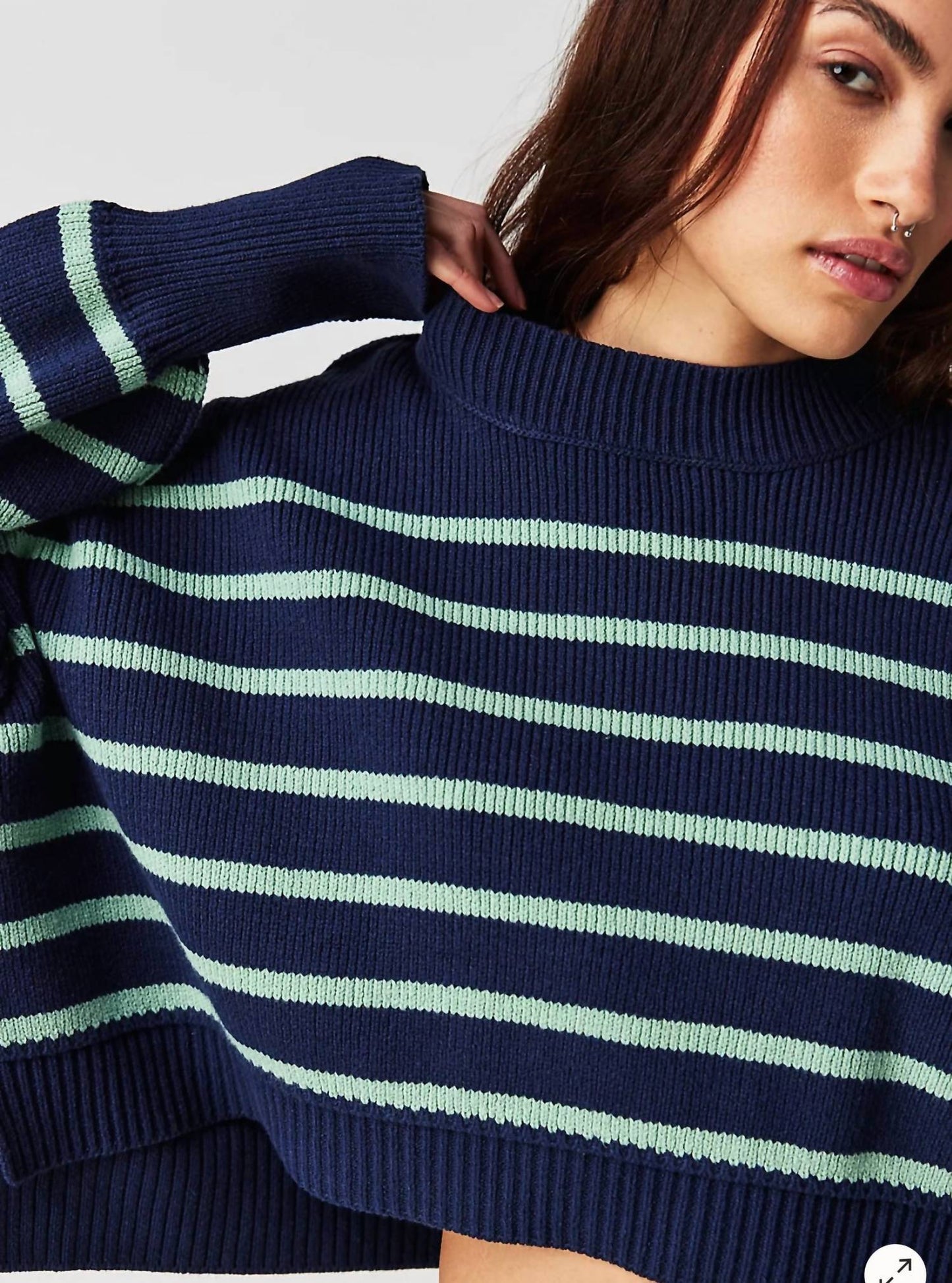 Free People - Easy Street Stripe Crop Pullover