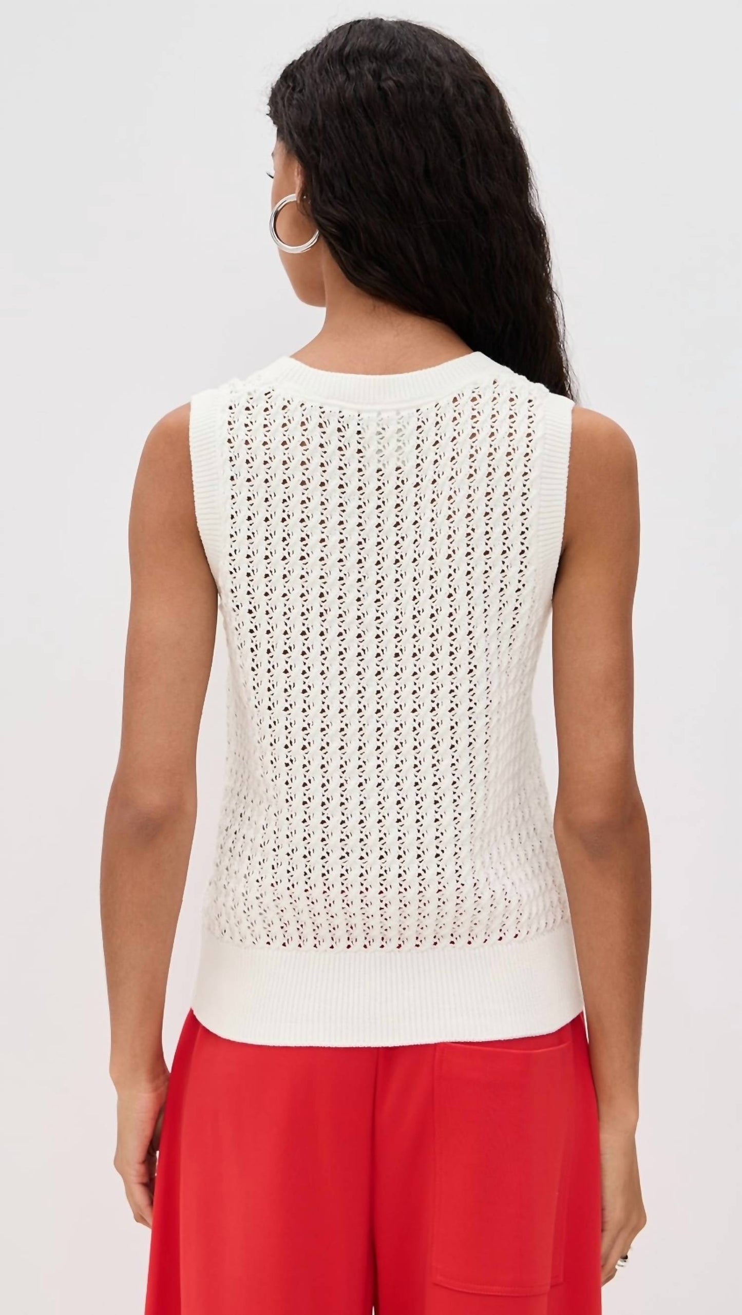 Varley - Ferns Open Knit Tank Top