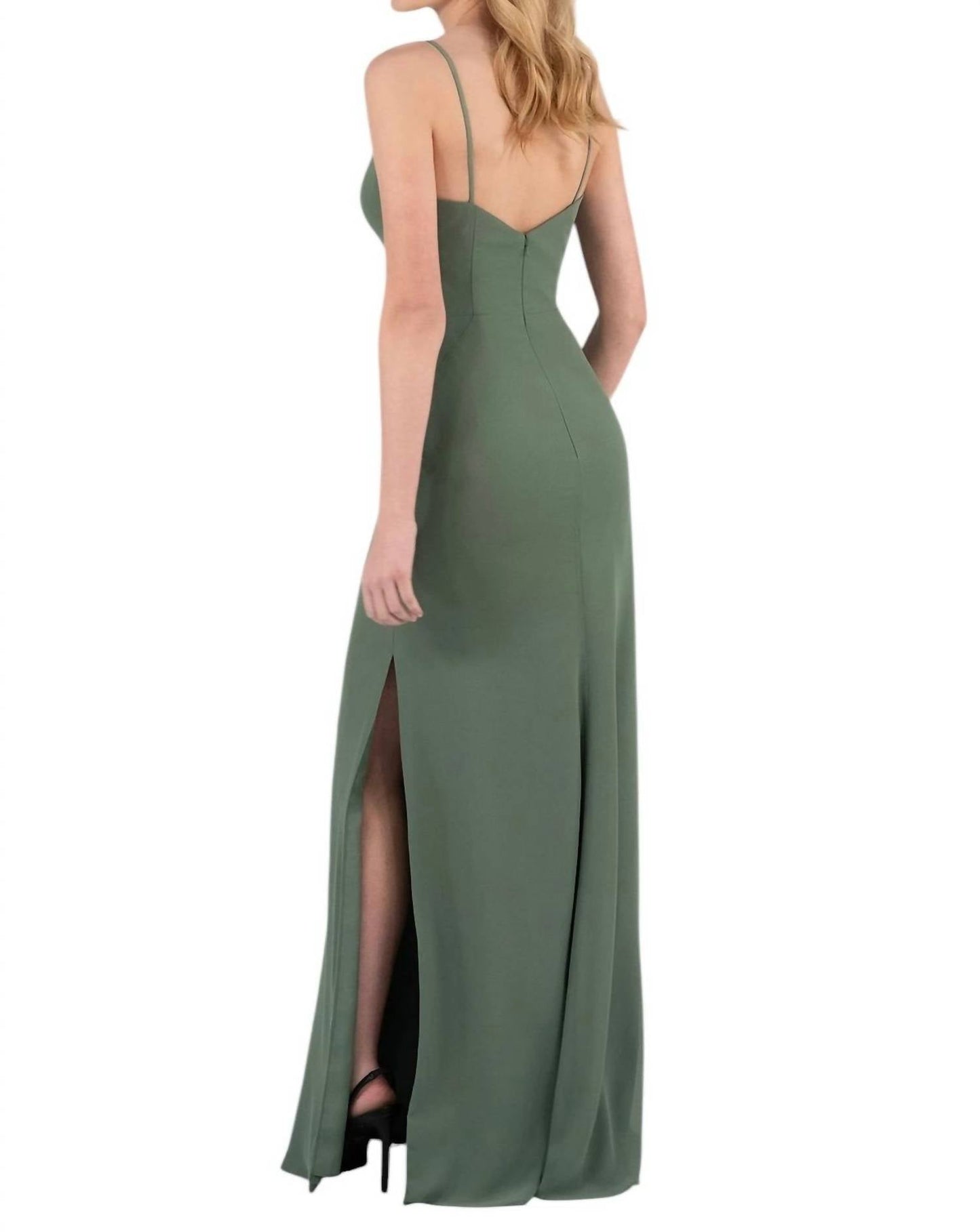 Sorella Vita - Simple Long Chiffon Bridesmaid Dress with Spaghetti Straps