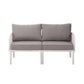 The Sleek All-Weather Resin Outdoor Loveseat and Coffee Table Set
