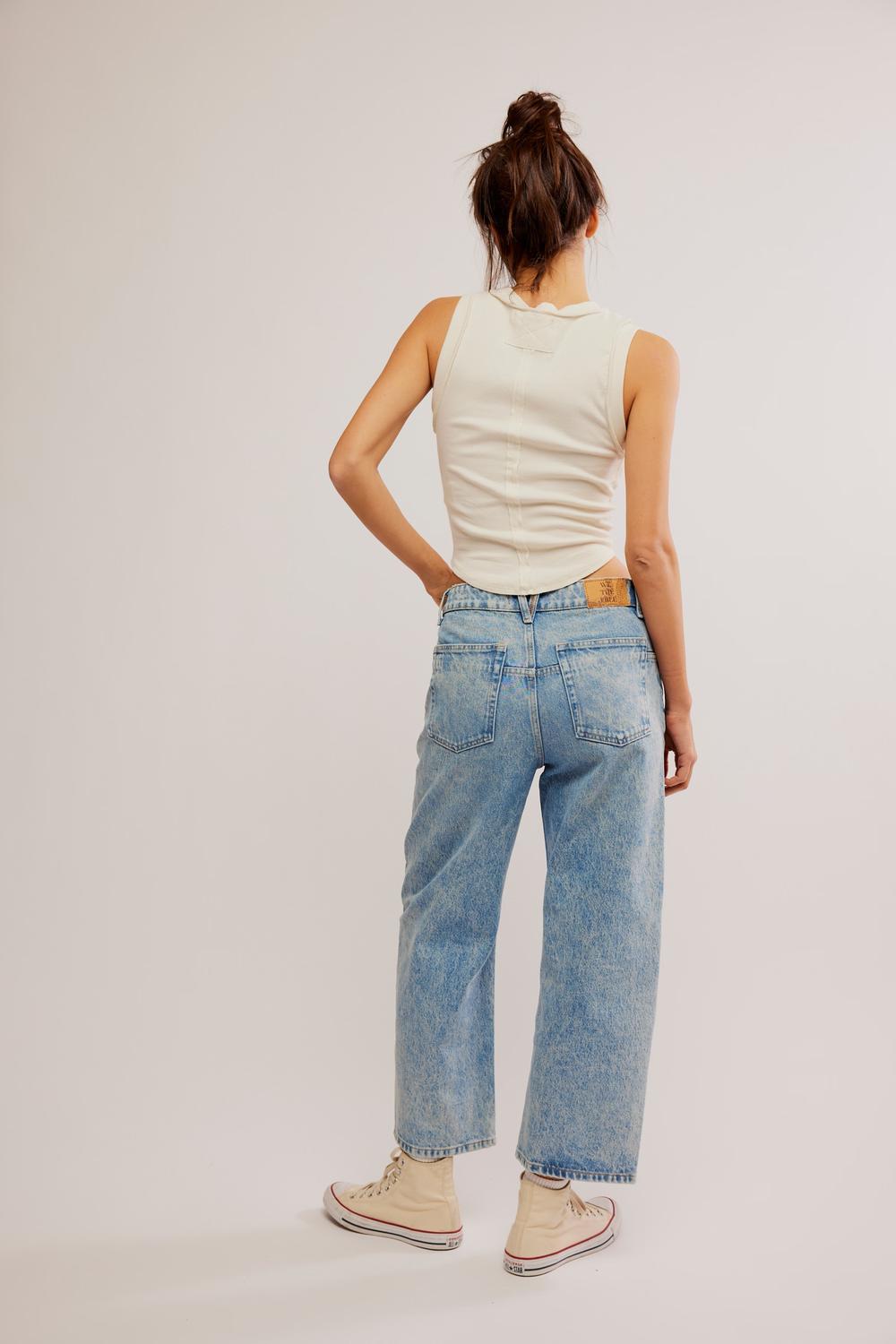 Free People - Deep Trance Dropped Boyfriend Jeans