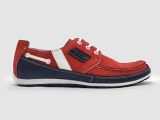 Kcr Group - Sapatos náuticos de couro para docas masculinos