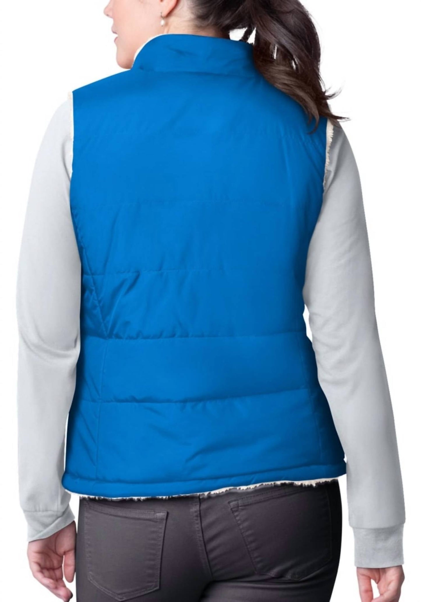 G-Iii - Women's Detroit Lions Reversible Game Rule Vest