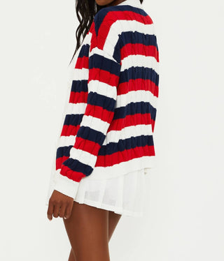 Beach Riot - Cardigan Listrado Sherry