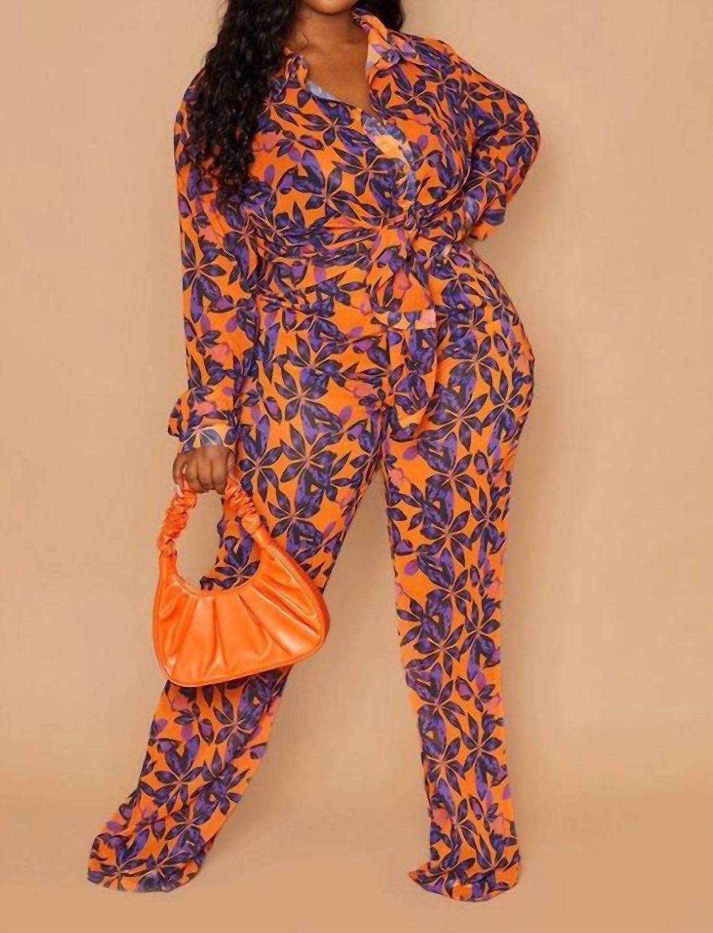 Prettylittlething - Plus Ocean Front Beach Flares