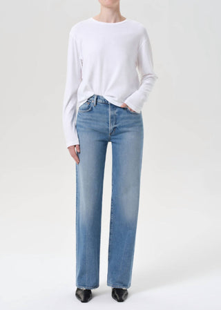 Agolde - Harper Mid Rise Relaxed Straight Jeans