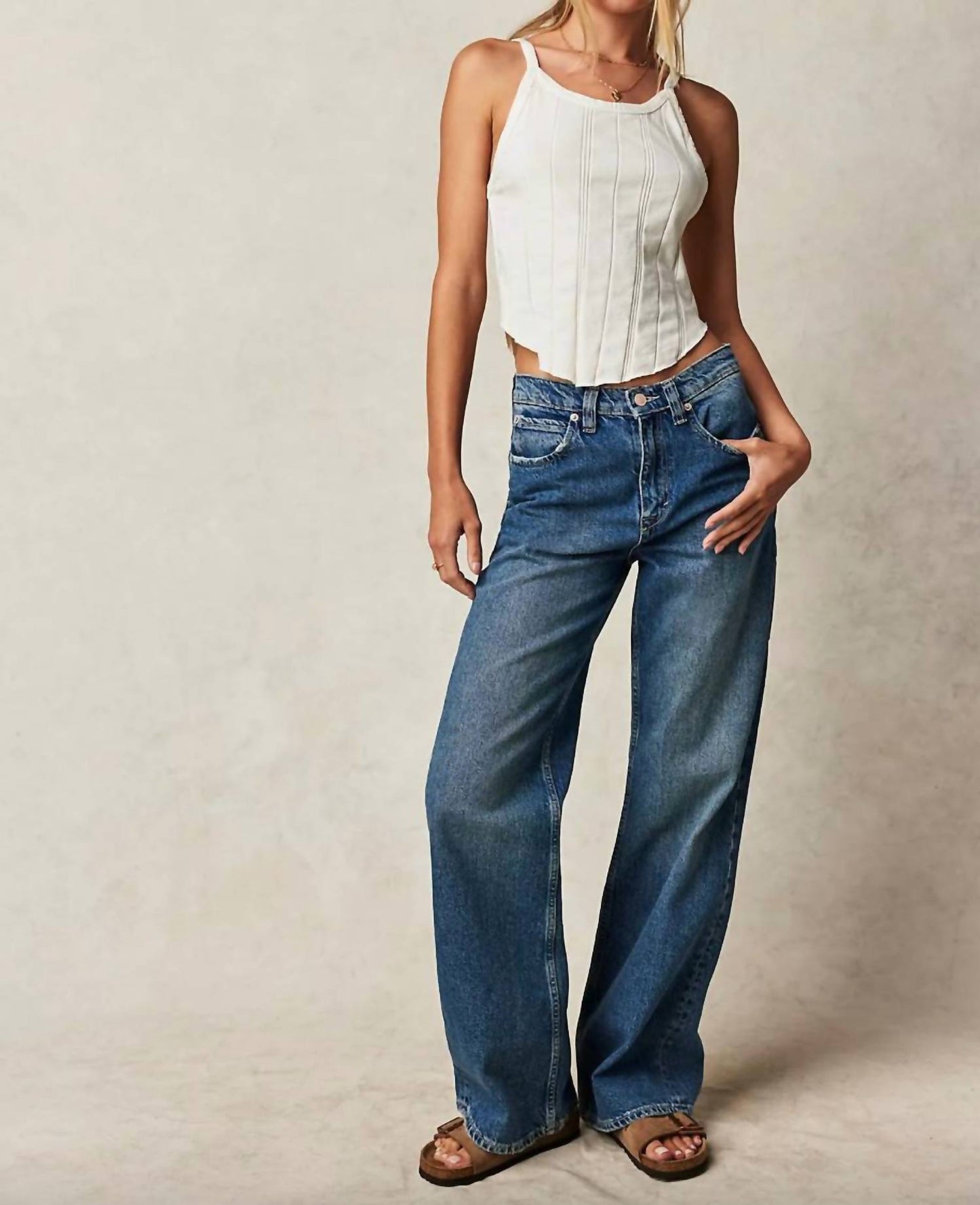 Free People - Tinsley Baggy High Rise Jeans