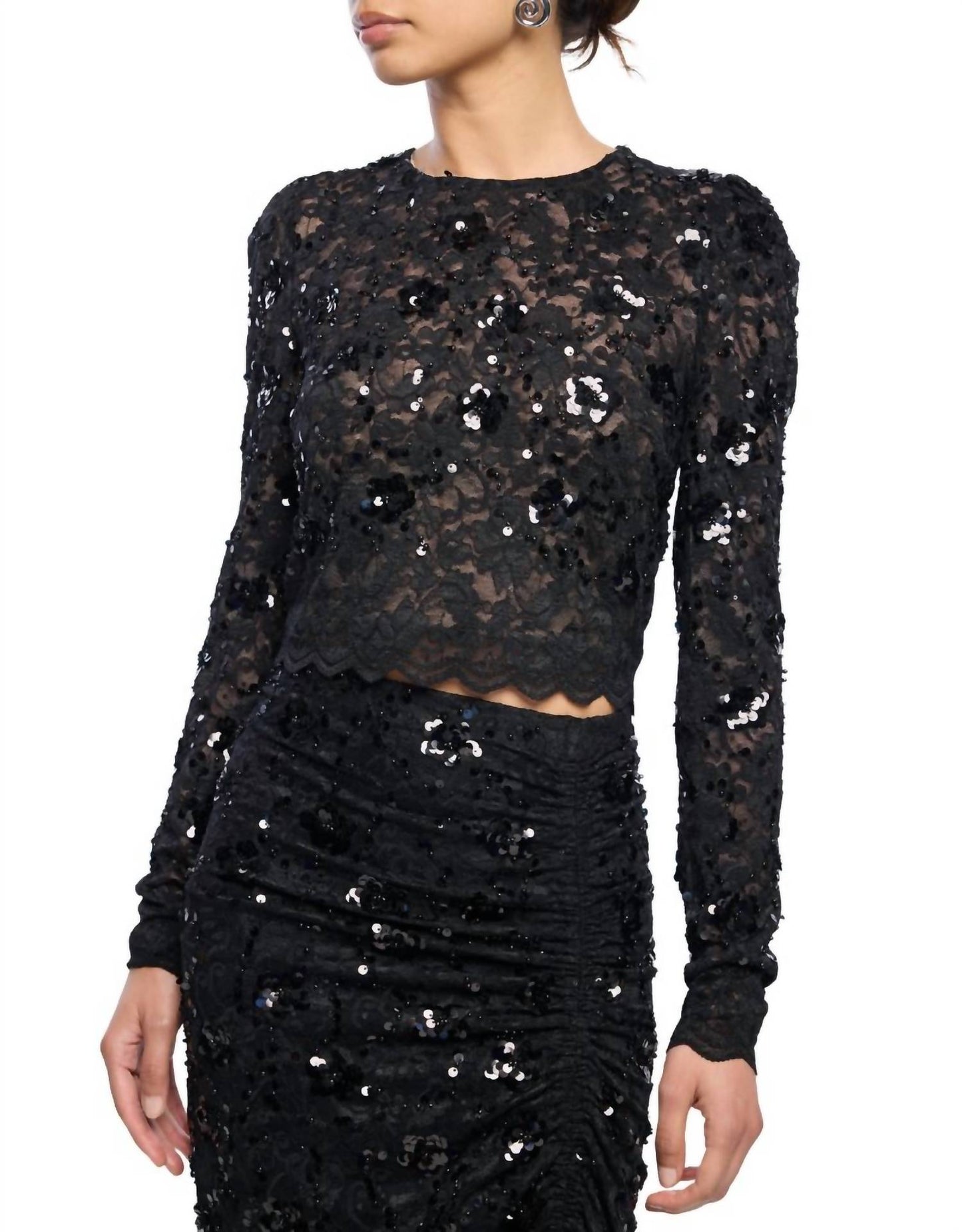 Generation Love - Safia Sequin Lace Top