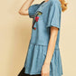 Entro - Love Graphic Peplum Top