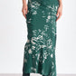 Elan - Floral Print Satin Skirt
